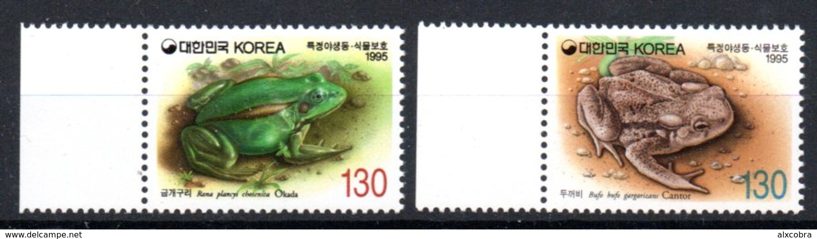 South Korea Fauna Frogs Michel 1826-1827 MNH - Ranas