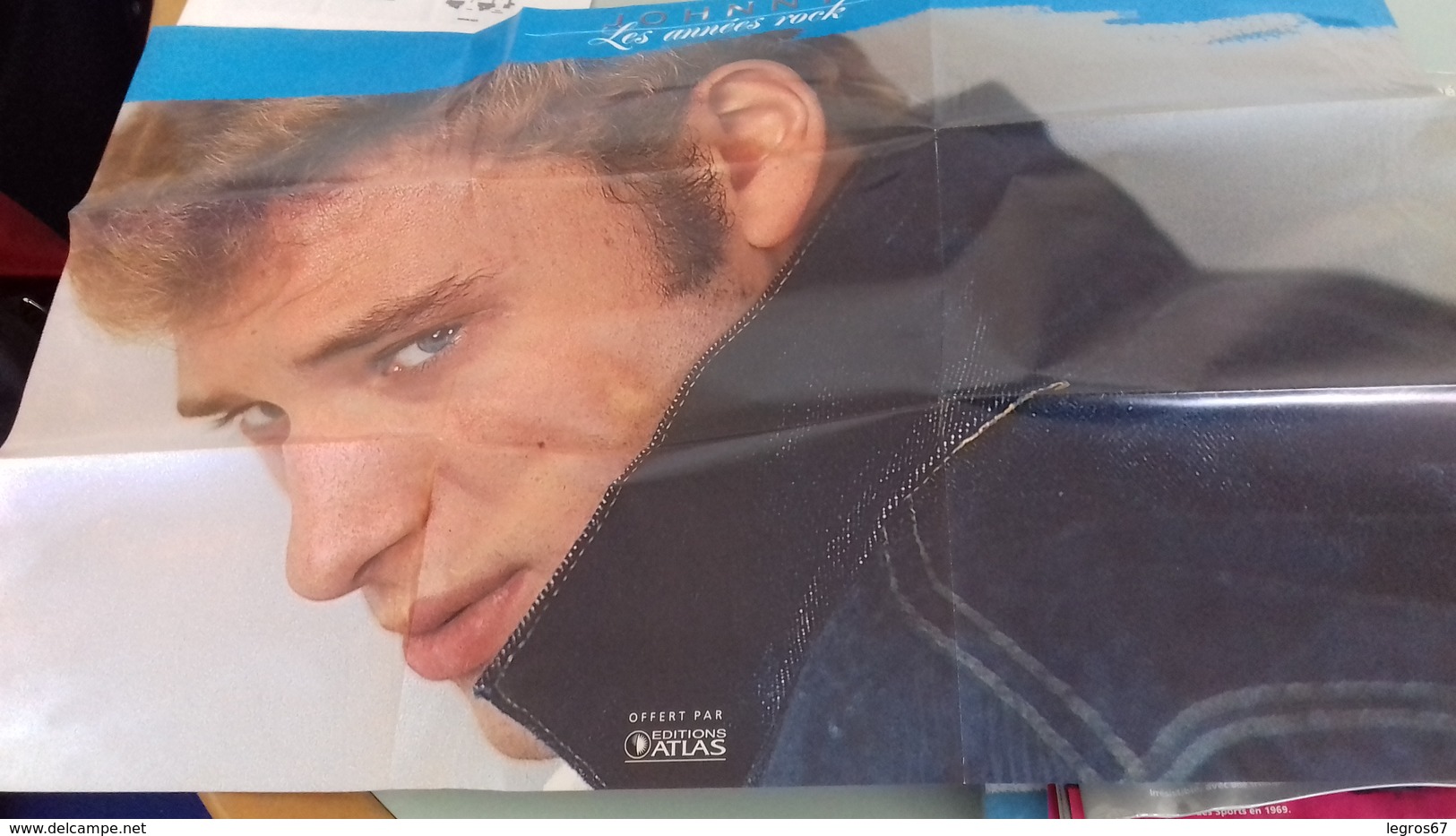 JOHNNY HALLYDAY - CLASSEUR , FEUILLETS ET POSTERS - Altri Oggetti