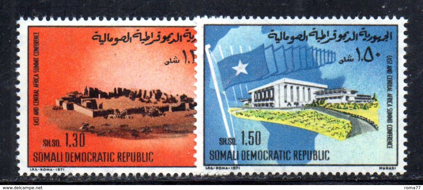 XP164 - SOMALIA 1971 , Yvert N. 141/142 *** - Somalia (1960-...)