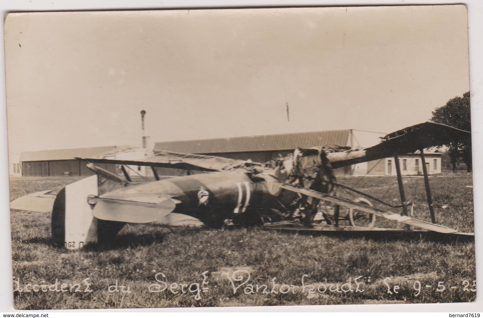 Aviation Accident Le 09 Mai 1925  Sergent Vantorhoudt Ou Vantorkoudt - Accidents