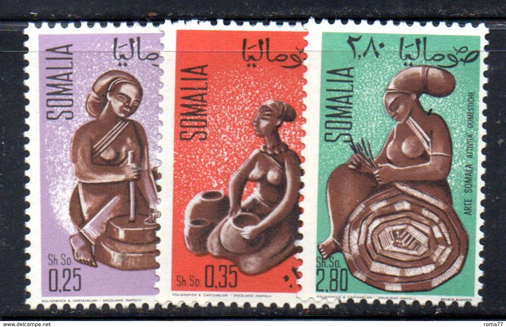 XP272 - SOMALIA 1968 , Yvert N. 100/102  ***  Arte - Somalia (1960-...)