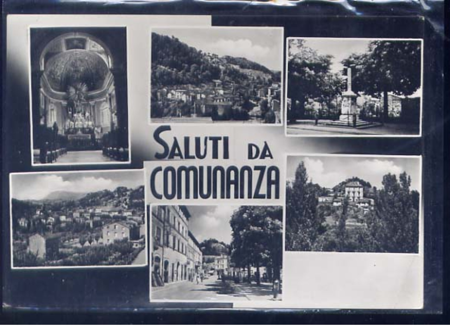 COMUNANZA-SALUTI-VEDUTINE-VIAGGIATA 1958 - Ascoli Piceno