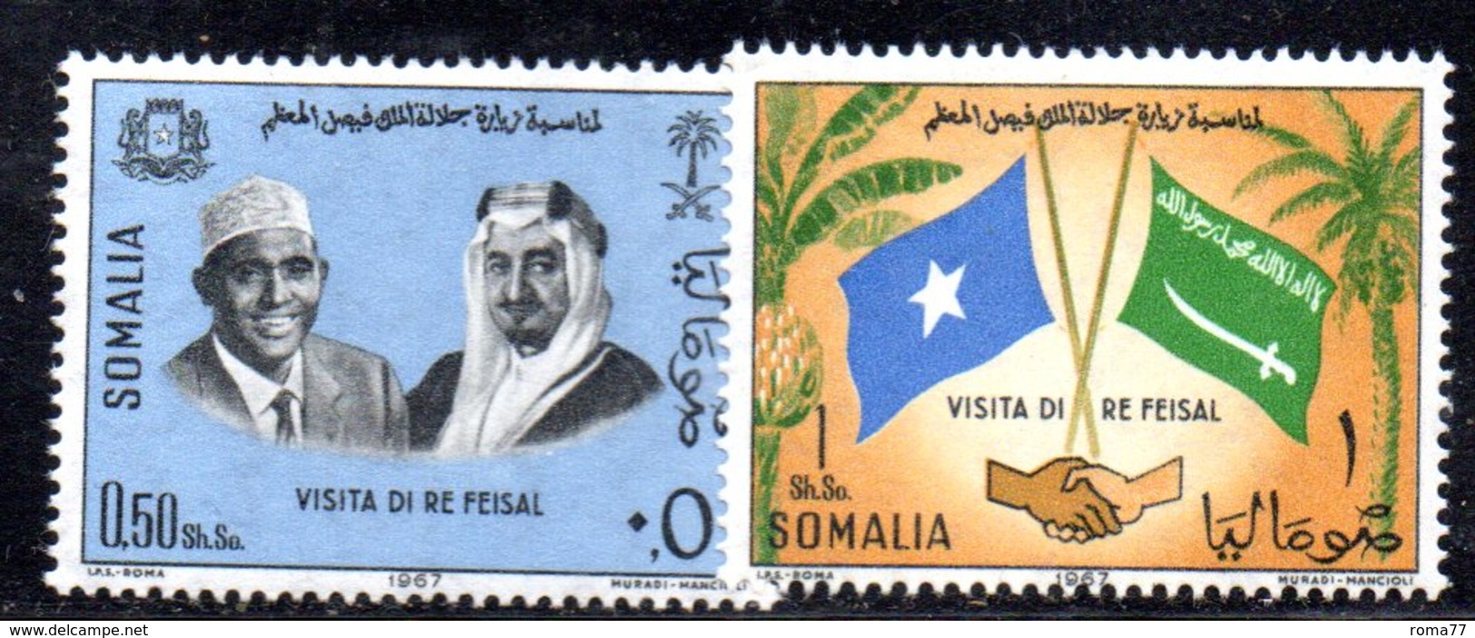 XP3373 - SOMALIA 1967 , Yvert N. 74/75  *** - Somalia (1960-...)