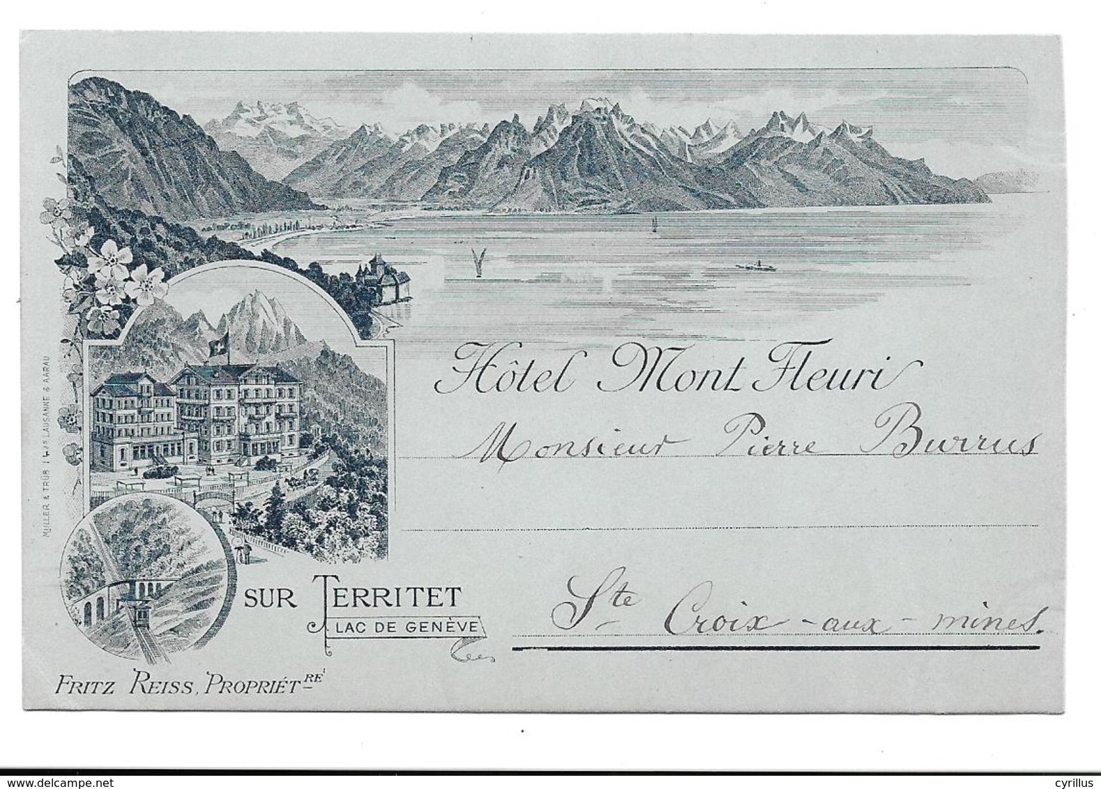 CPA -  HOTEL MONT FLEURI - Other & Unclassified