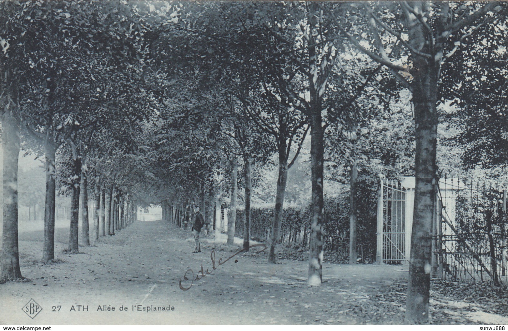 Ath - Allée De L'Esplanade (animée, SBP N° 27, 1908) - Ath