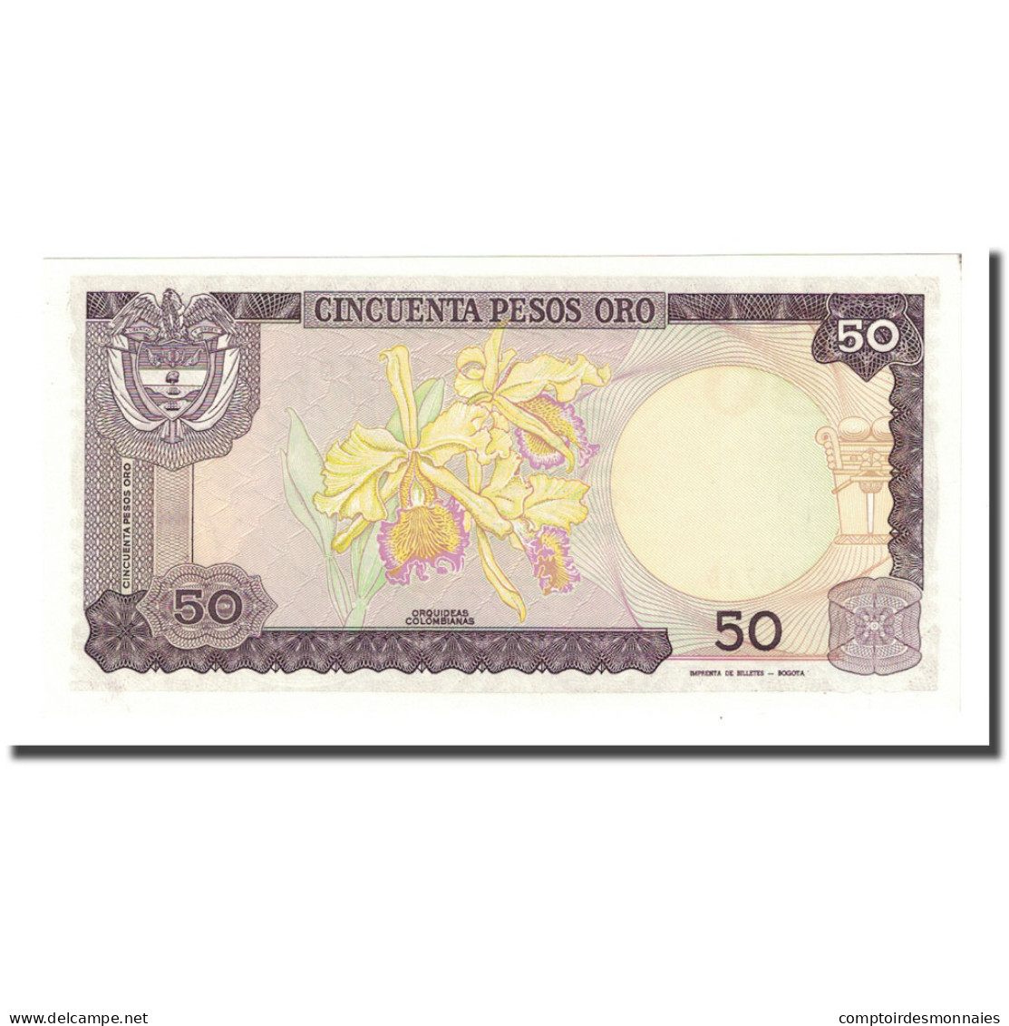 Billet, Colombie, 50 Pesos Oro, 1985-01-01, KM:425a, NEUF - Colombie