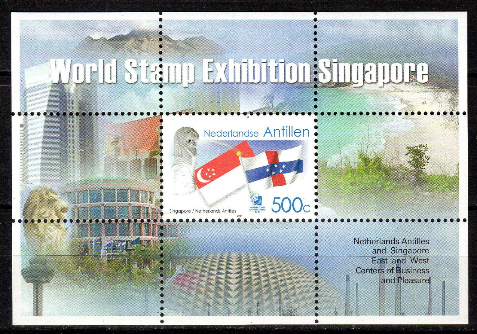 Netherlands Antilles, 2004, Singapore 2004 S/s MNH - Antillas Holandesas