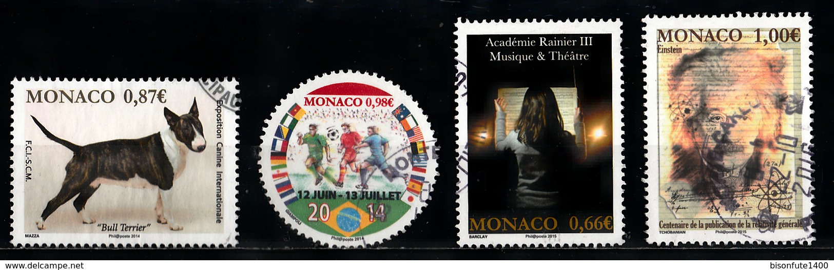 Monaco 2014 : Timbres Yvert & Tellier N° 2914 - 2929 - 2984 - 3004 - 3007 Et 3068 Avec Oblitération Ronde. - Oblitérés