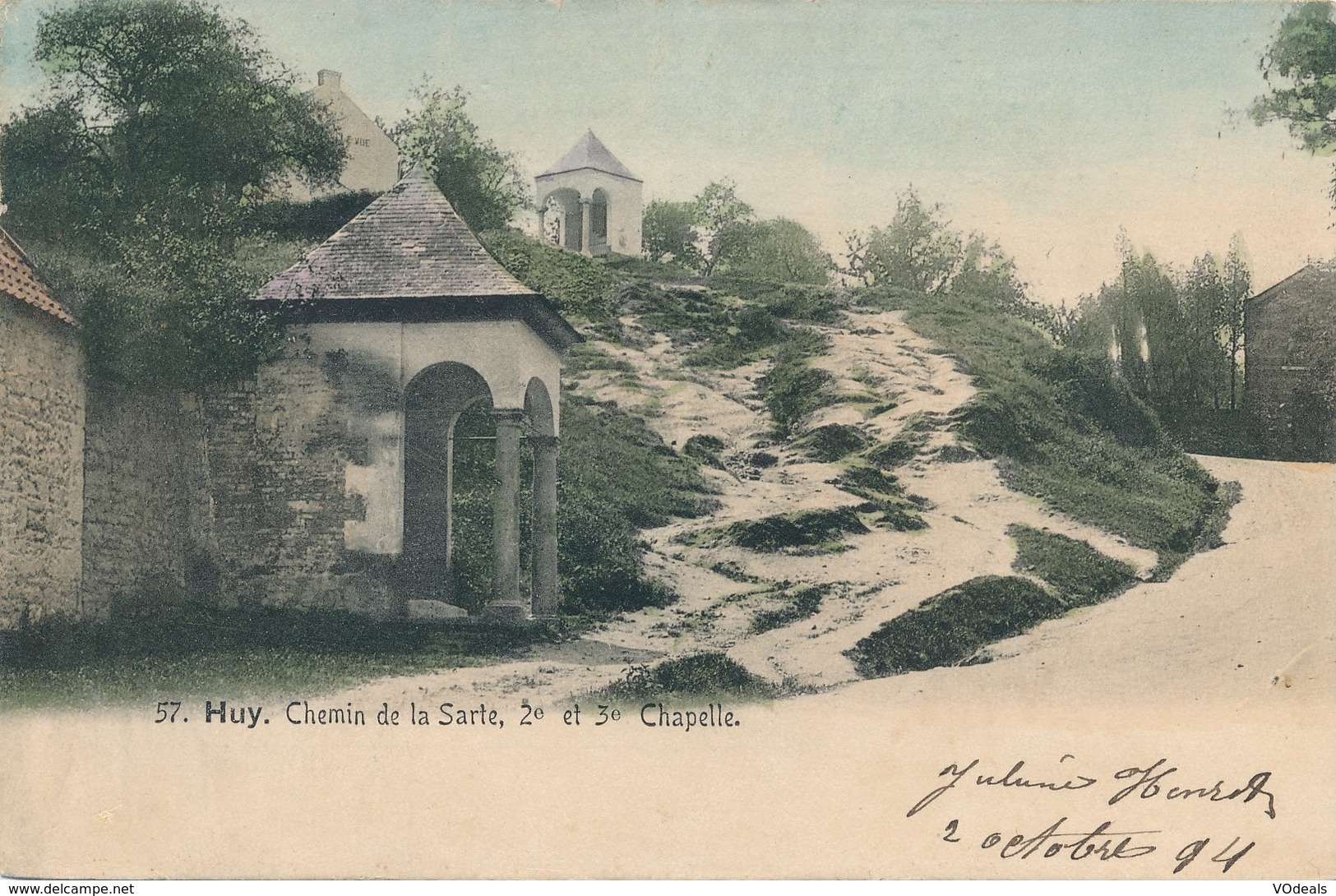 CPA - Belgique - Huy - Chemin De La Sarte, 2é Et 3é Chapelle - Huy