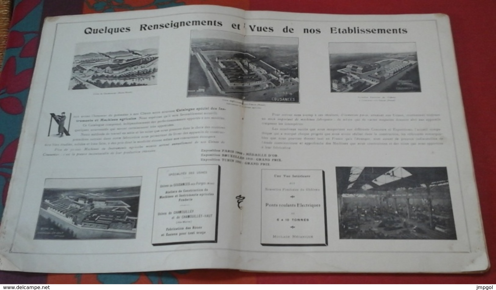 Catalogue 1922-1923 Etablissements CHAMPENOIS Cousances Aux Forges (Meuse) Instruments Et Machines Agricoles - Publicités