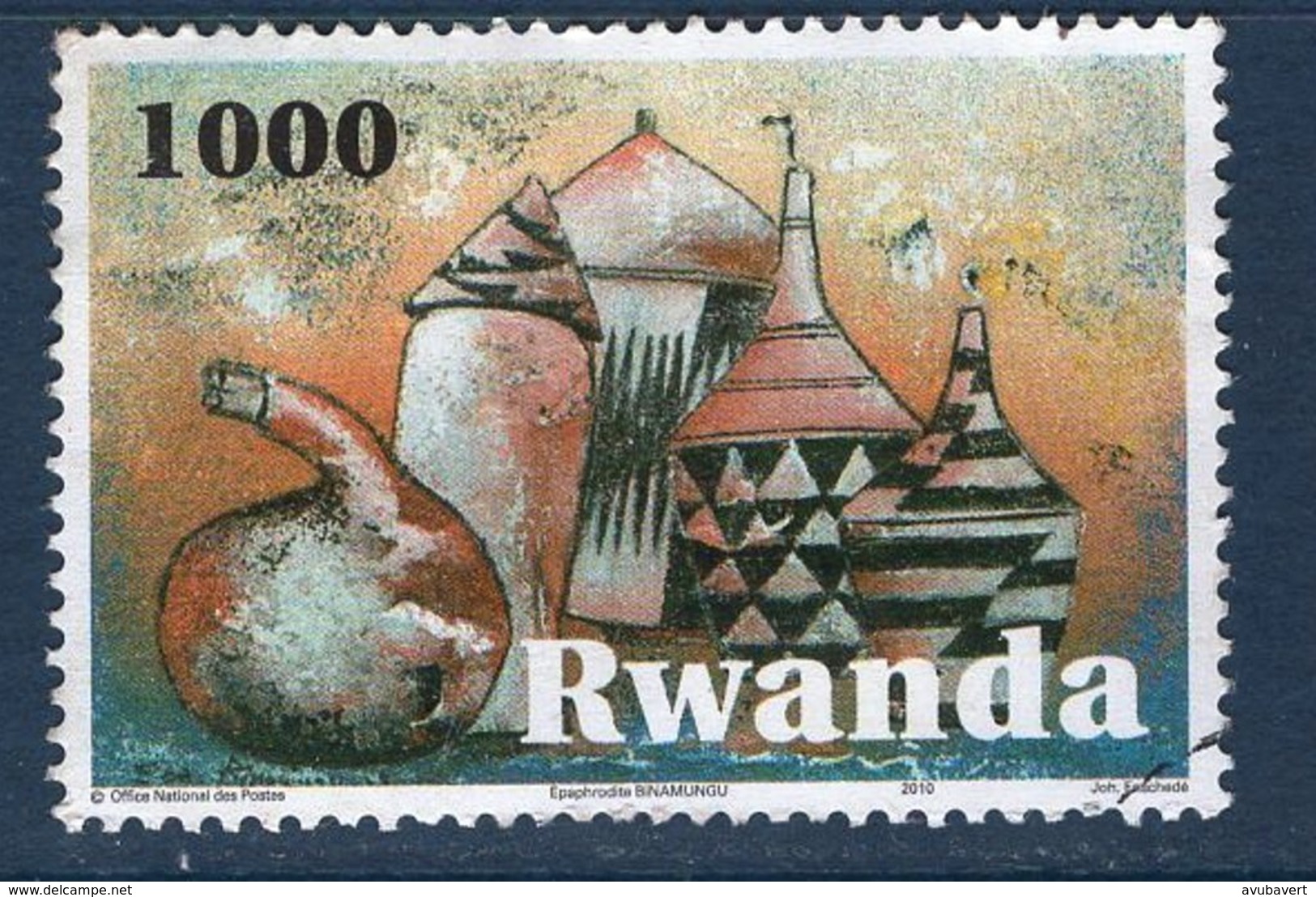 Rwanda, Timbre Oblitérés, 2010, Valeur Faciale 1000 - Autres & Non Classés