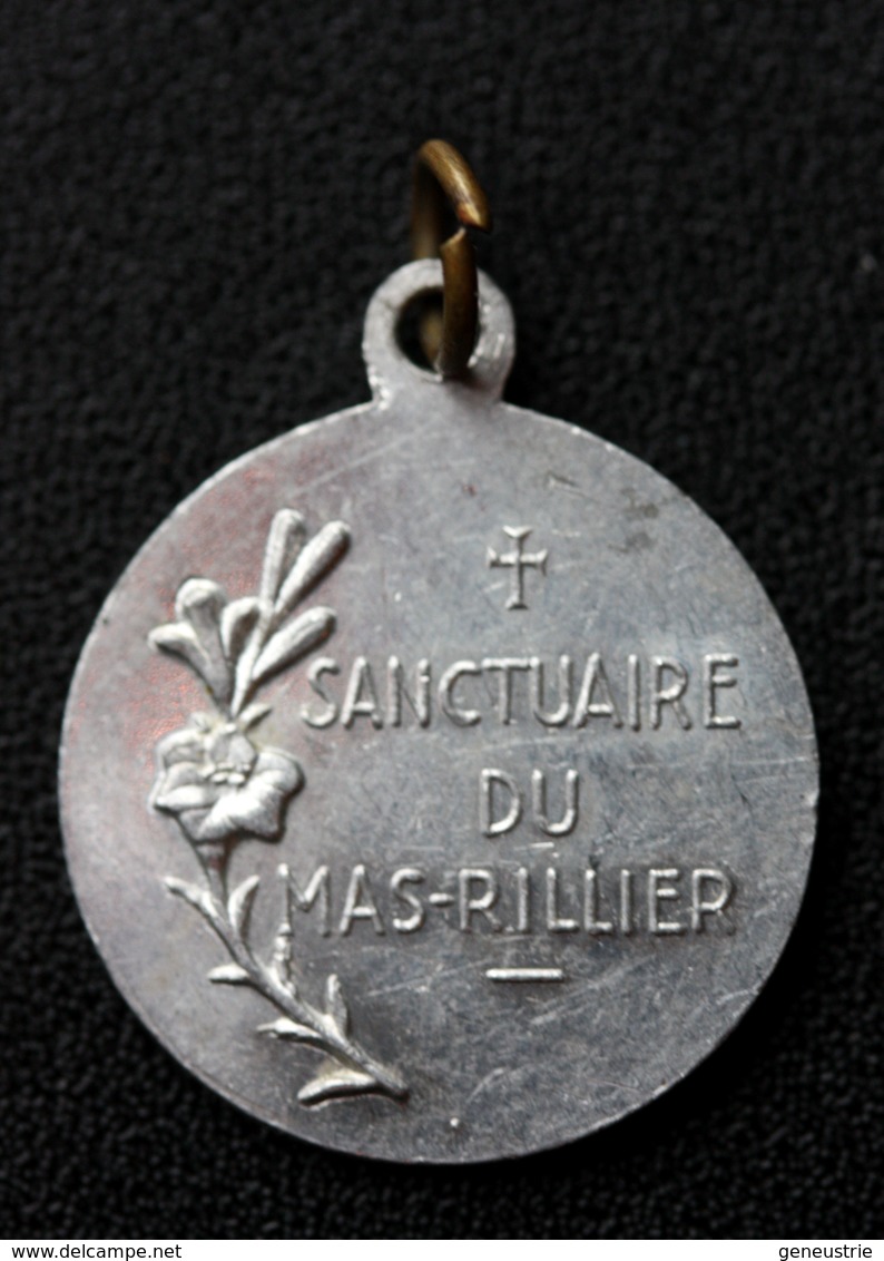 Pendentif Médaille Religieuse "Notre-Dame Du Sacrè-Coeur / Sanctuaire De Mas-Rillier" Miribel - Ain - Religious Medal - Religion & Esotérisme