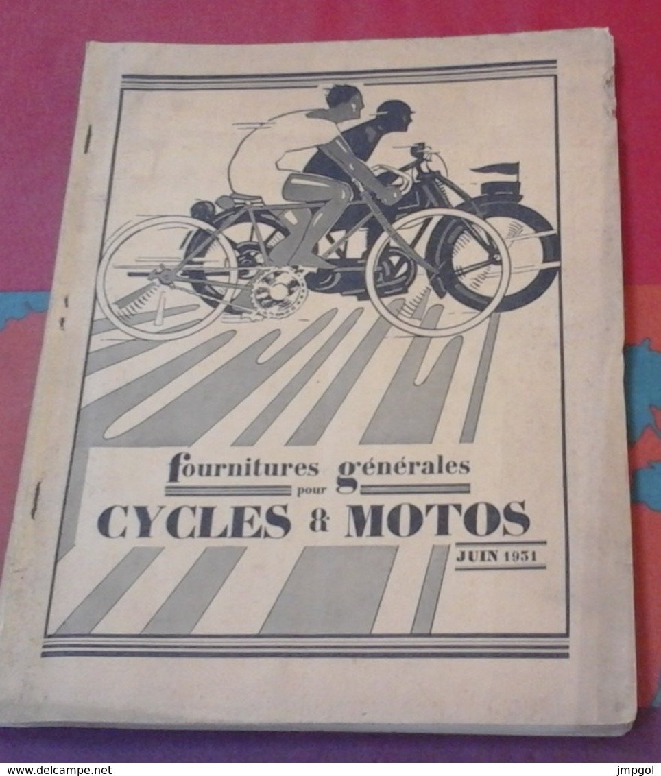 Catalogue Juin 1931 Fournitures Générales Pour Cycles Et Motos FAVOR Clermont-Ferrand (Puy De Dôme) - Publicités