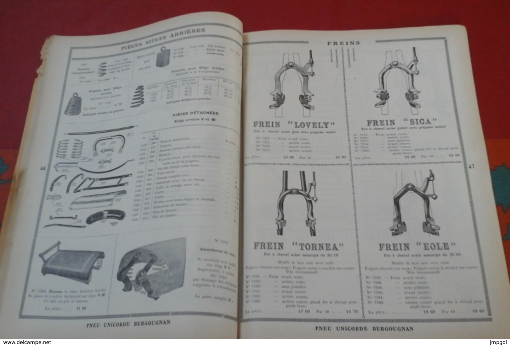 Catalogue Juin 1931 Fournitures Générales pour Cycles et Motos FAVOR Clermont-Ferrand (Puy de Dôme)