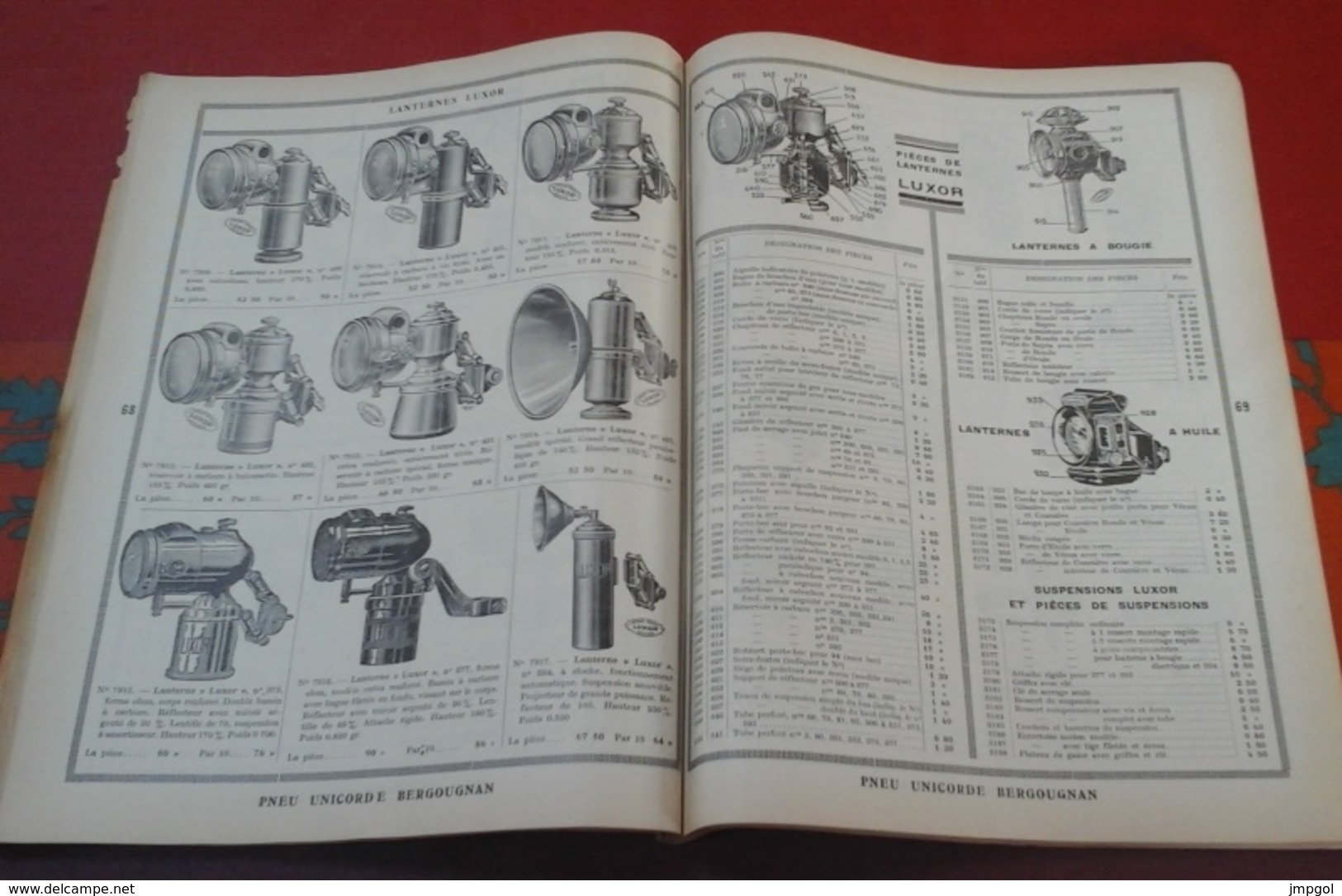 Catalogue Juin 1931 Fournitures Générales pour Cycles et Motos FAVOR Clermont-Ferrand (Puy de Dôme)