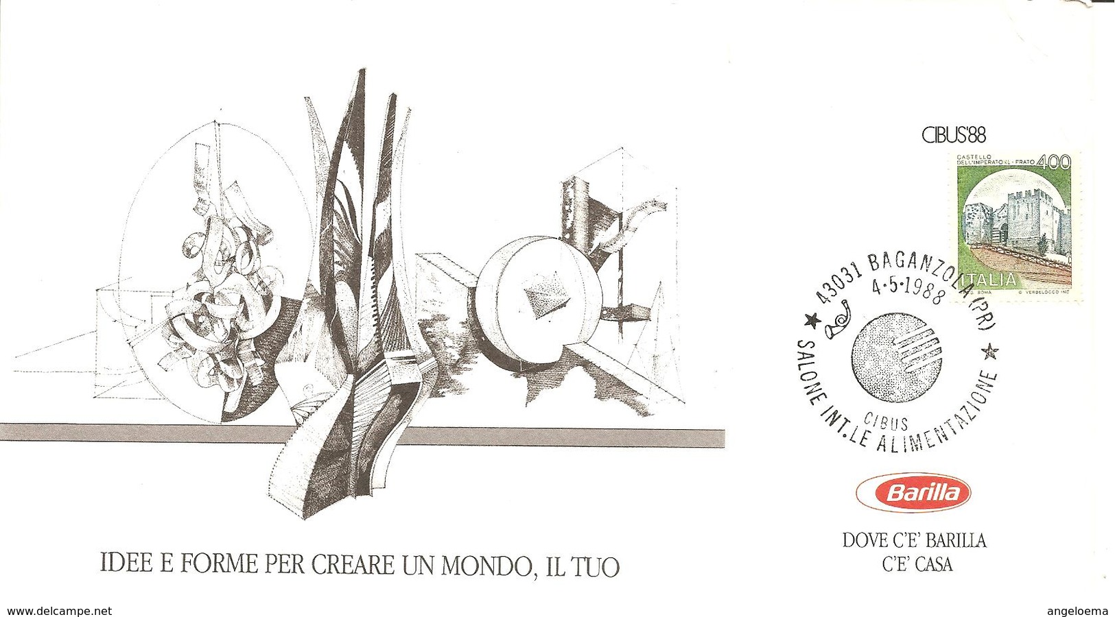ITALIA - 1988 BAGANZOLA (PR)  Salone Int. Alimentazione Su Cartoncino Speciale - 8093 - Alimentazione
