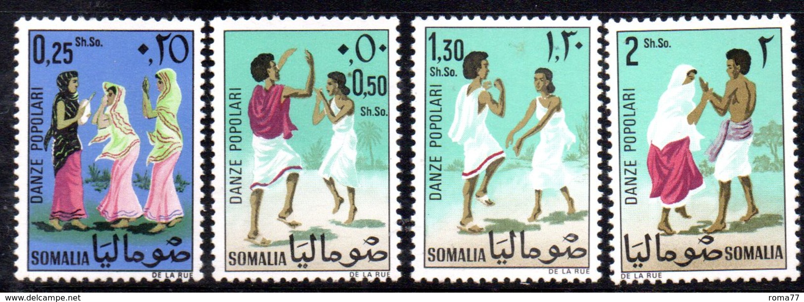 XP3693 - SOMALIA 1967 ,  Yvert N. 66/69  ***  MNH  Danze - Somalia (1960-...)