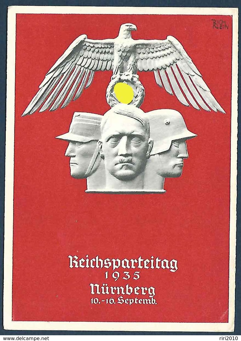 Carte De Propagande Allemande - Nürnberg Reichsparteitag 10 - 16 Septembre 1935 - Histoire