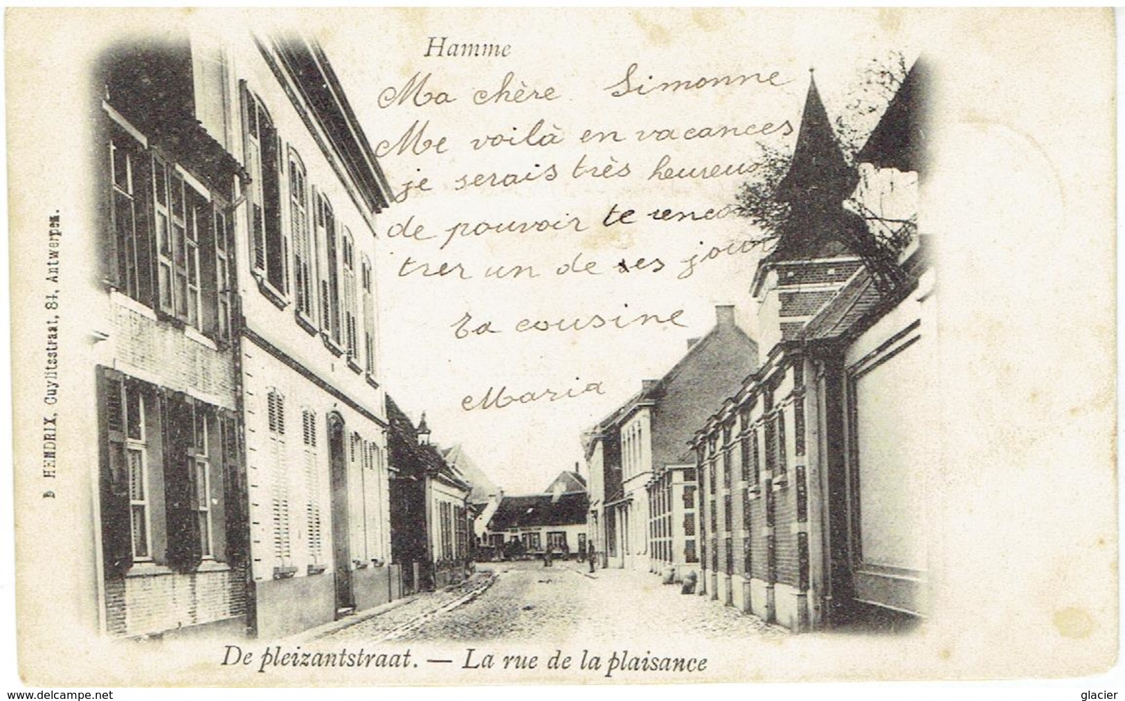 HAMME - De Pleizantstraat - La Rue De La Plaisance - Hamme