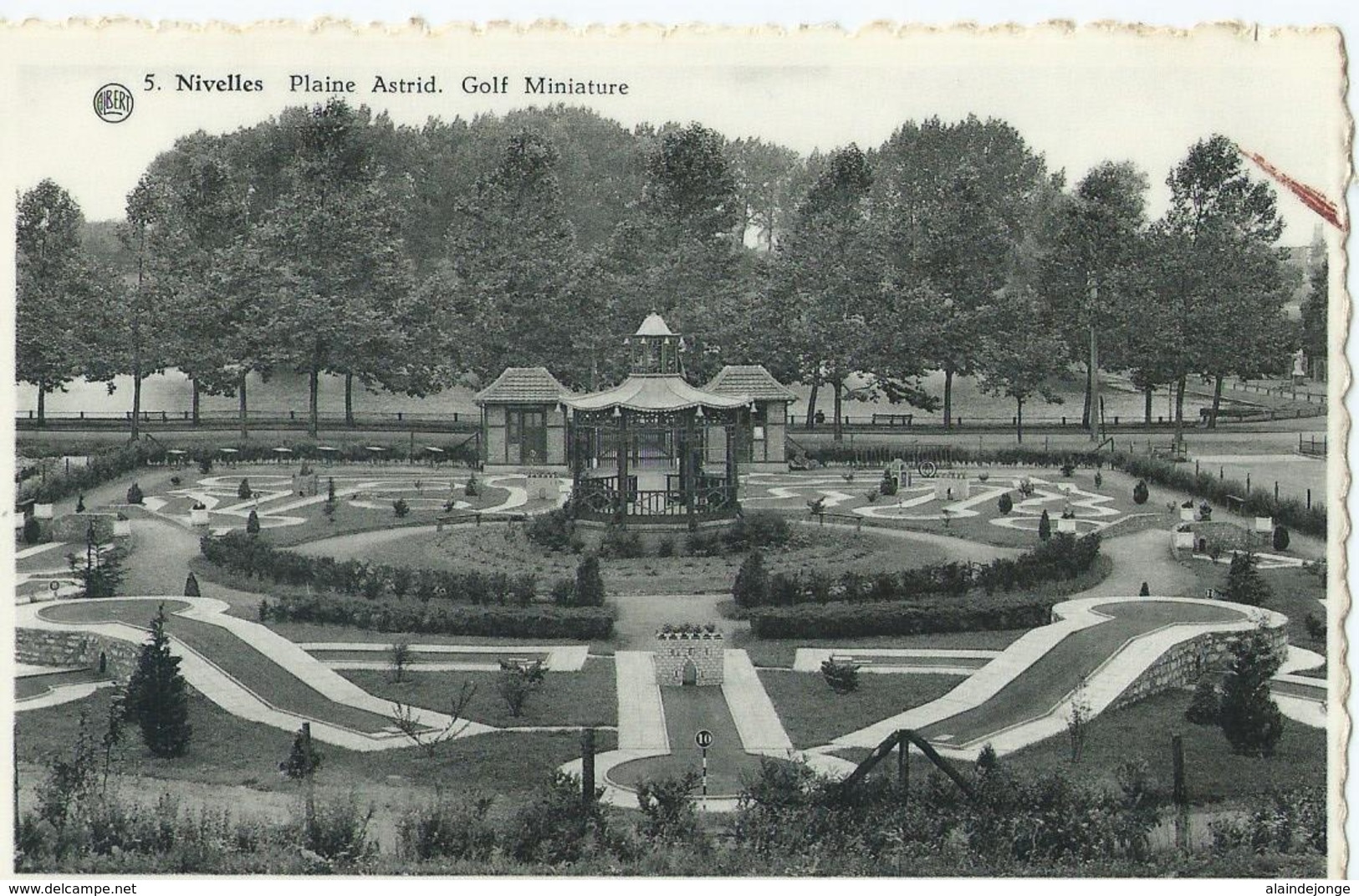 Nijvel - Nivelles - 5 - Plaine Astrid - Golf Miniature - Edit. G. Legraive - 1950 - Nivelles