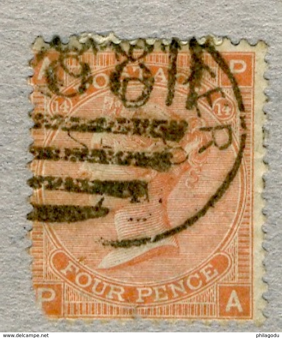 1876-80  Grande Bretagne,  Queen Victoria,   58 Oblitéré Second Choix, Cote 450 € - Used Stamps