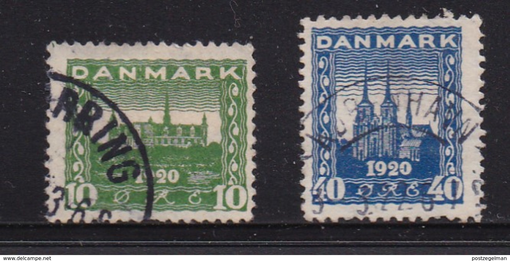 DENMARK, 1921, Used Stamp(s), Castle And Dom,   Mi 114-115, #10019, - Gebruikt