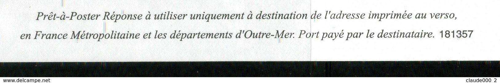 PAP Ciappa MARIANNE L'ENGAGE "  INSTITUT CURIE " Port Payé Par 181357 NEUF ** - Listos A Ser Enviados: Respuesta