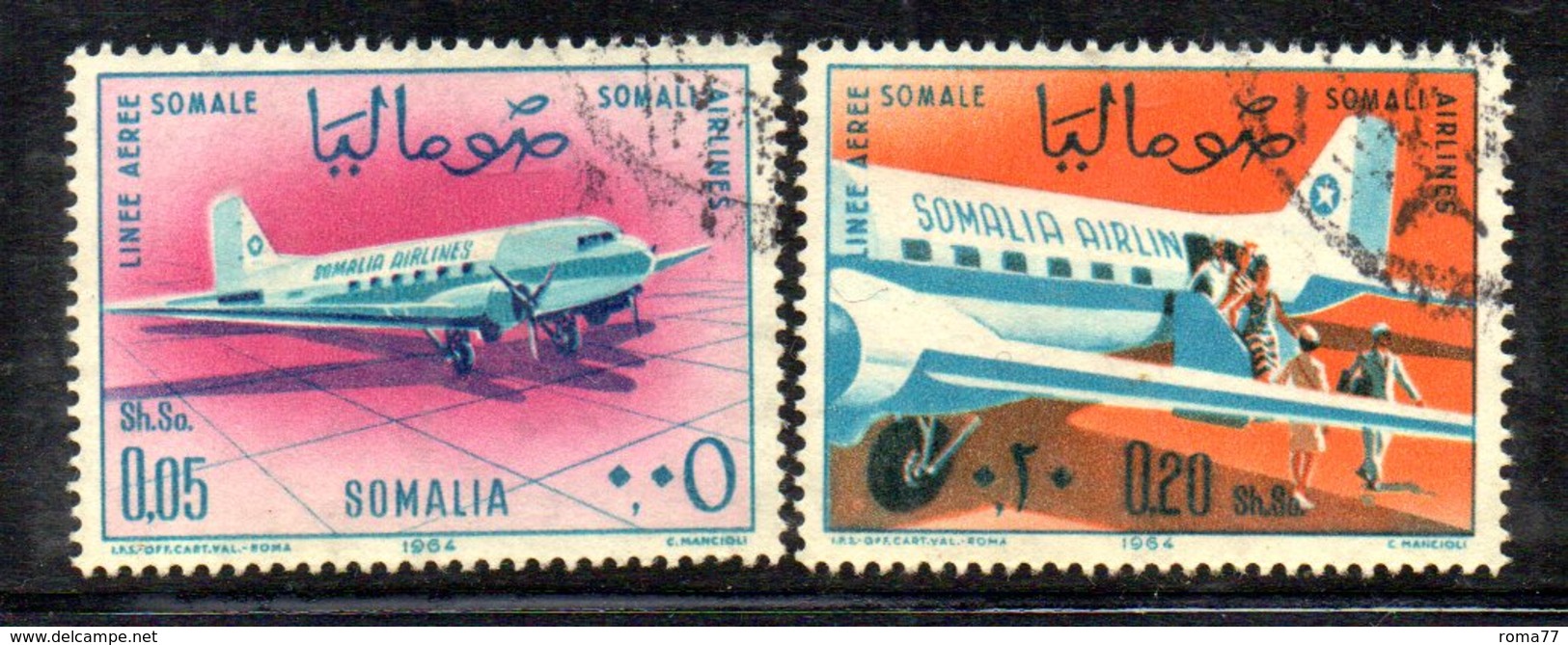 XP3804 - SOMALIA 1964 ,  Yvert N. 33/34  Usata - Somalia (1960-...)