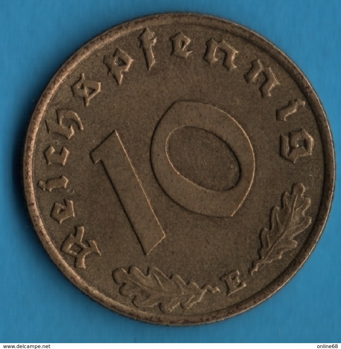 DEUTSCHES REICH 10 REICHSPFENNIG 1938 E KM# 92 (svastika) - 10 Reichspfennig