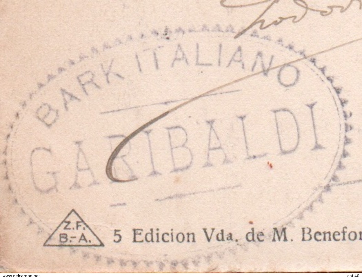 ARGENTINA PUERTO LA PLATA ENSENADA CALLE REPUBLICA ED. M. BENEFORTI PAQUEBOT 26/12/11 BARK ITALIANO GARIBALDI - Marittimi