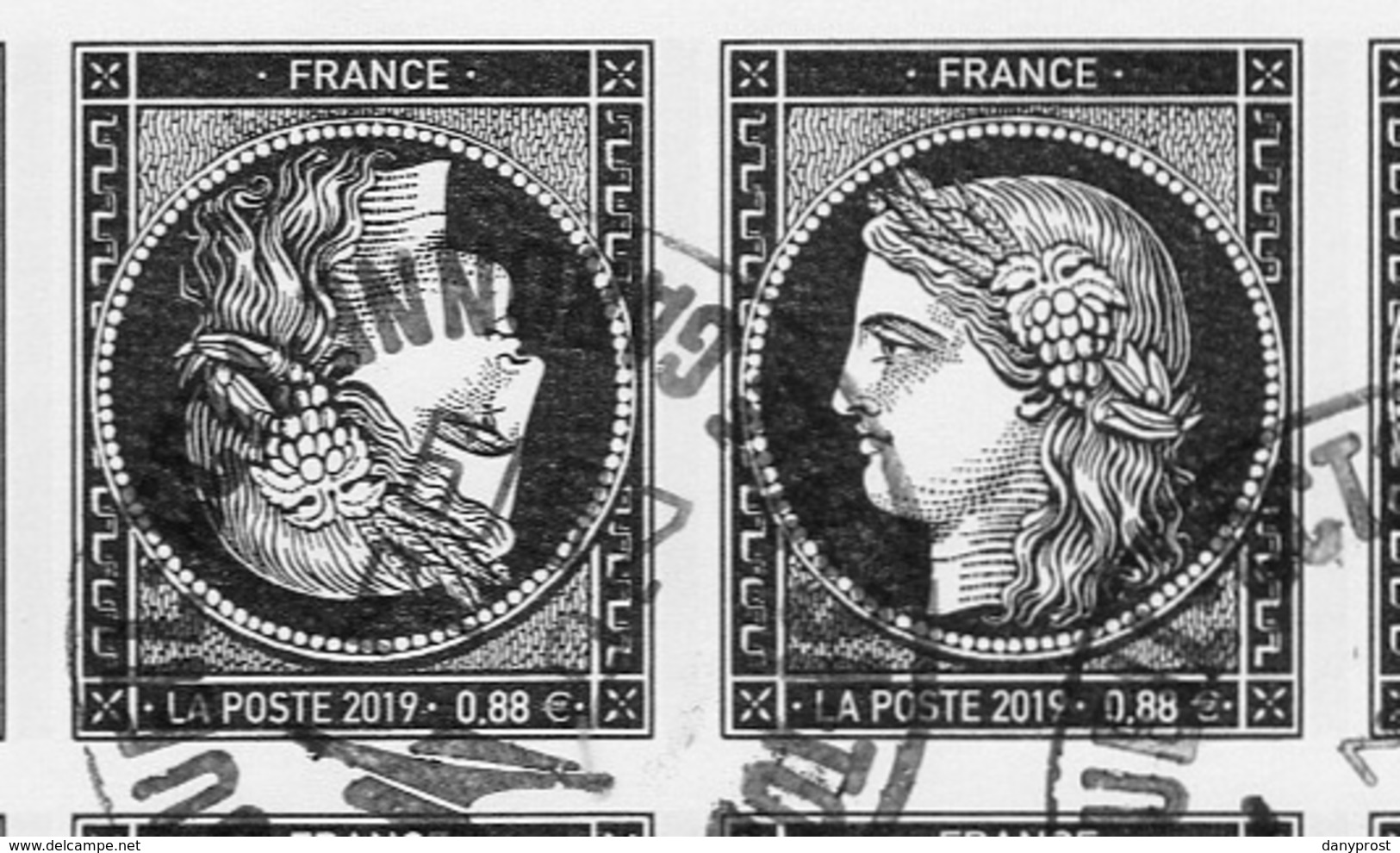 1849-2019 / "170 Ans Du 1er Tp Français-BLOC CERES NOIR-20 Valeurs à 0.88 € Dont UN TETE-BECHE " / OBLITERE SUPERBE - Oblitérés