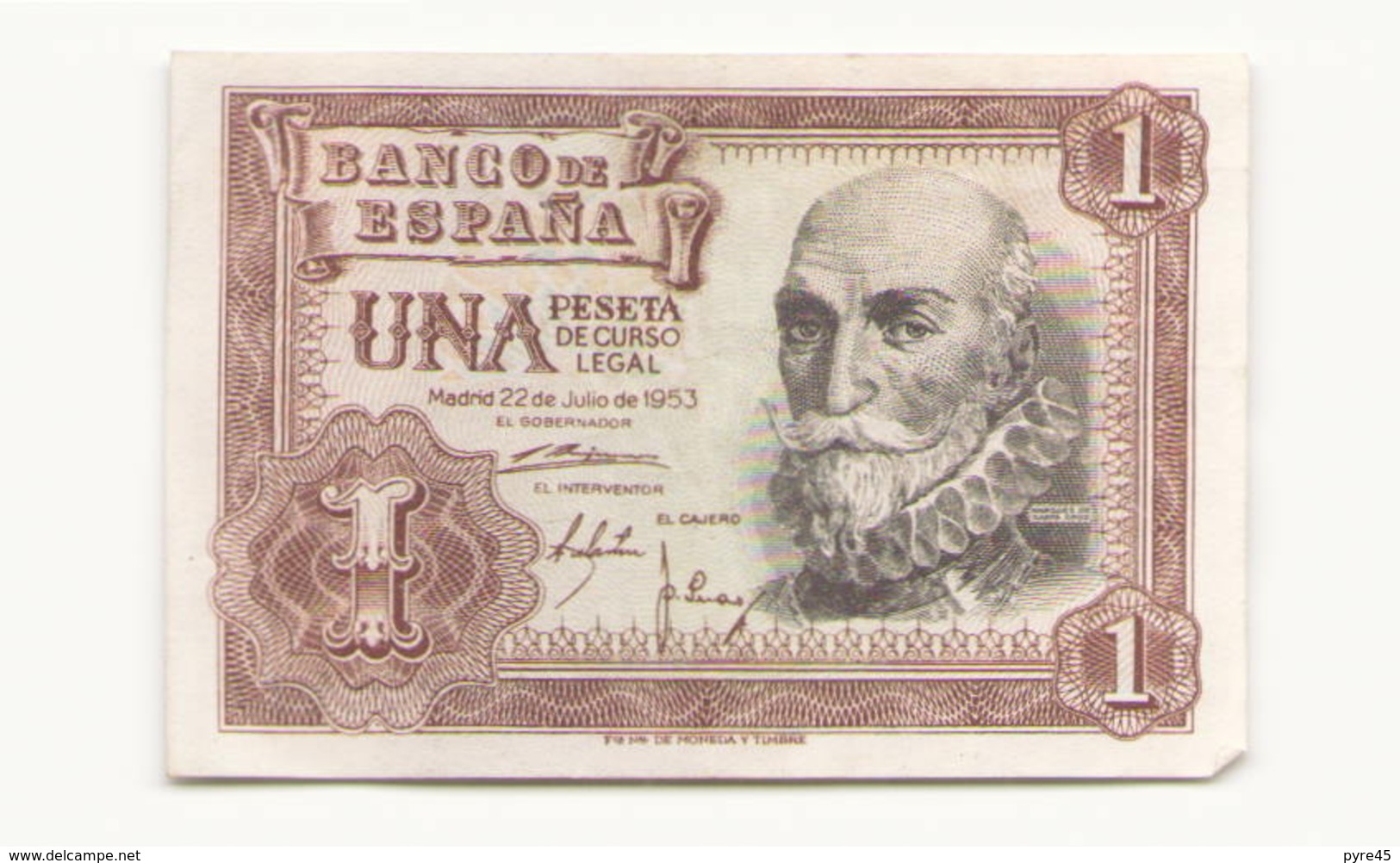 Espagne Billet De Una Peseta - 1-2 Pesetas