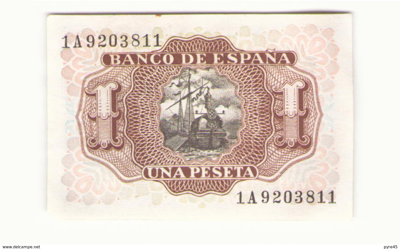 Espagne Billet De Una Peseta - 1-2 Pesetas