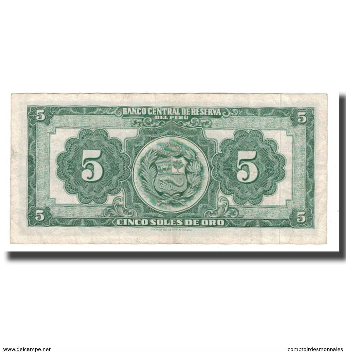 Billet, Pérou, 5 Soles De Oro, 1965, 1965-06-18, KM:83a, TB+ - Pérou