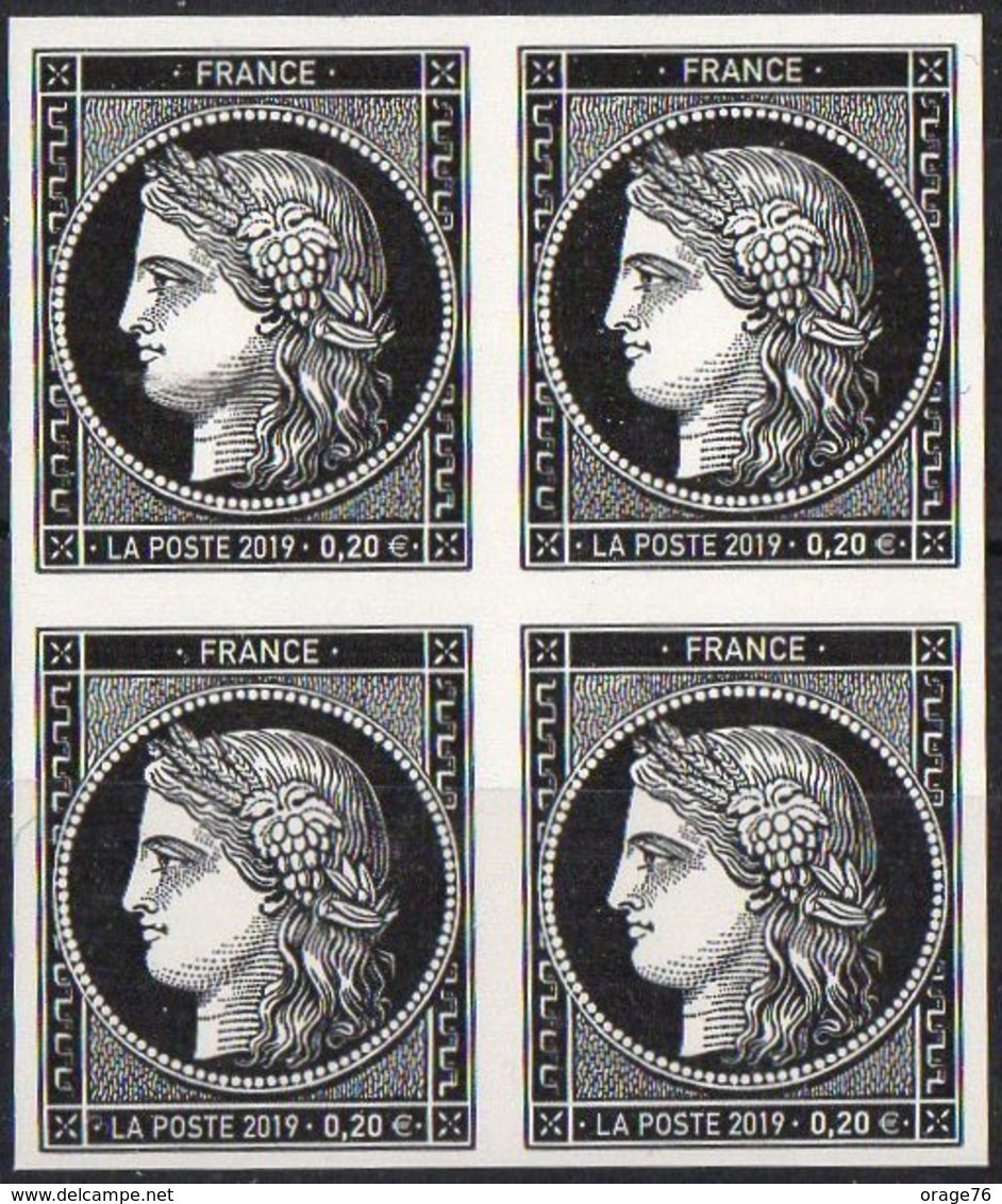 Cérès 1 Bloc De 4 Timbres émis Lors Des 170 Ans Du Premier Timbre De France - TTB ** - Autres & Non Classés