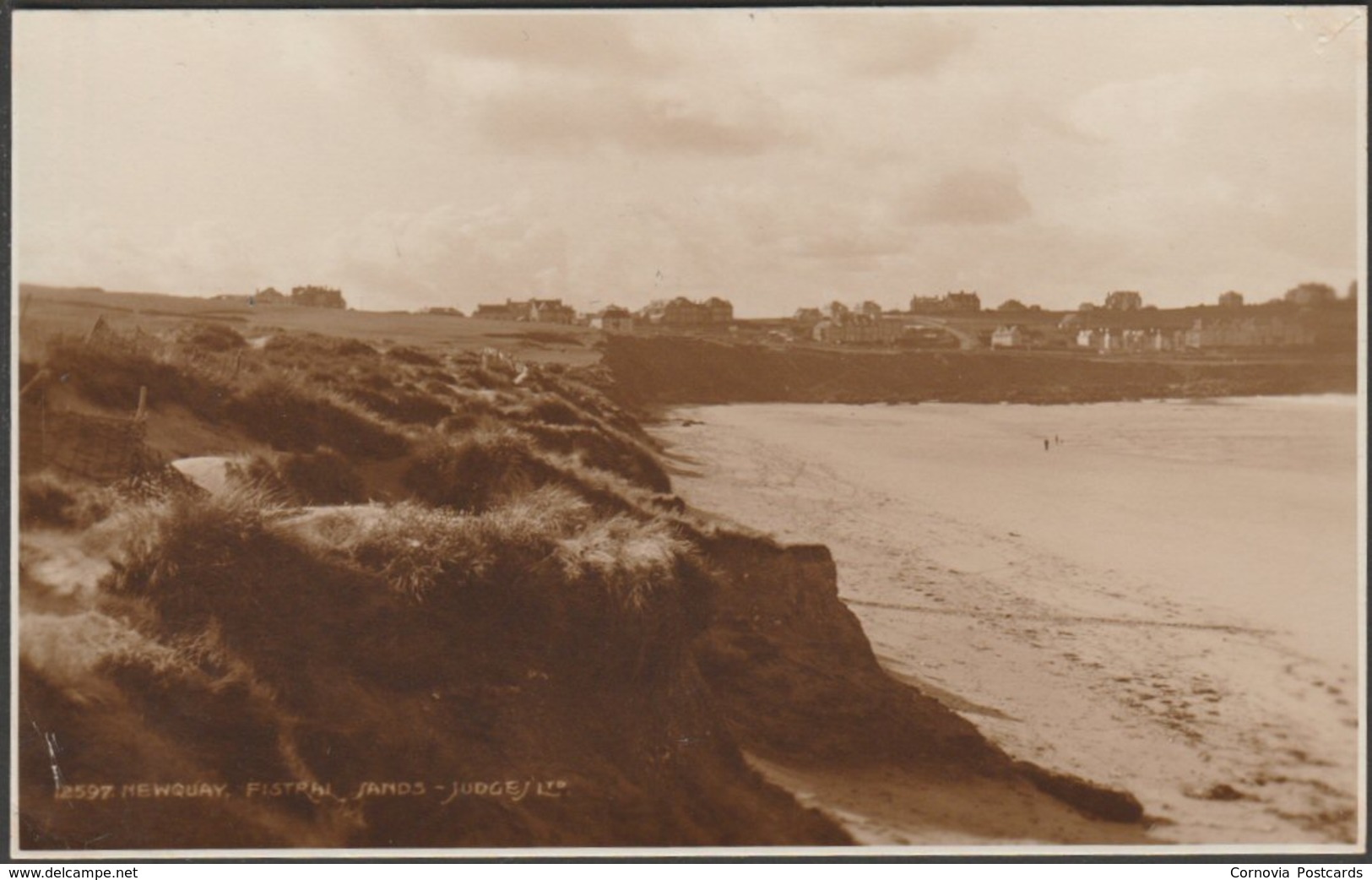 Fistral Sands, Newquay, Cornwall, 1931 - Judges RP Postcard - Newquay