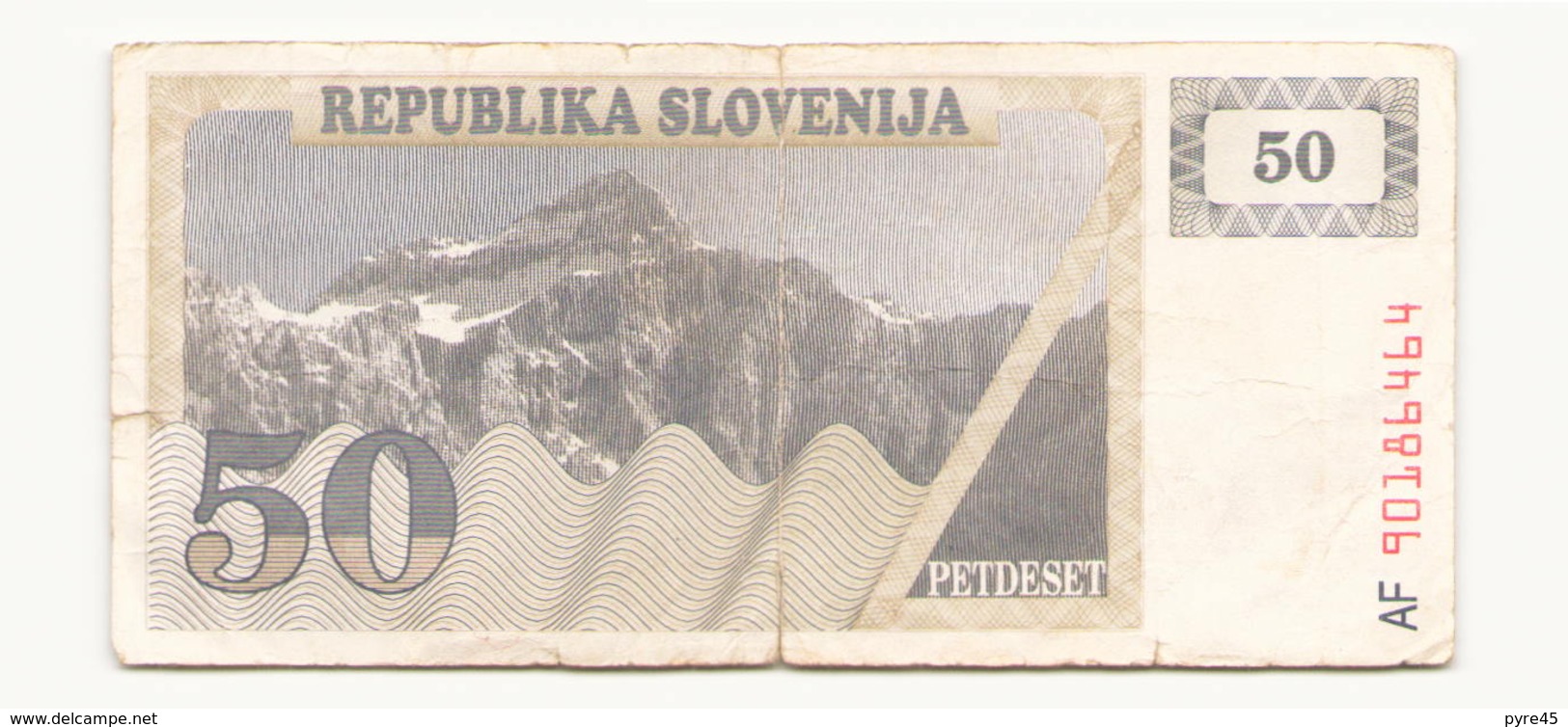 Slovénie Billet De 50 Tolars - Slovénie