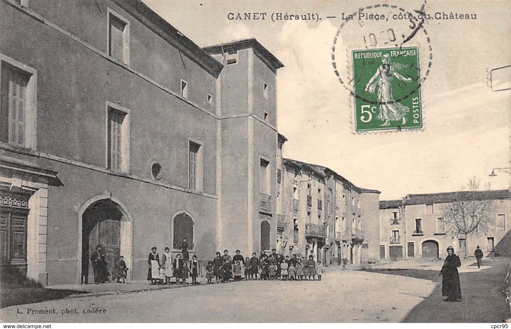 34    .    N° 203131          .          CANET              .             LA PLACE , COTé DU CHATEAU - Autres & Non Classés