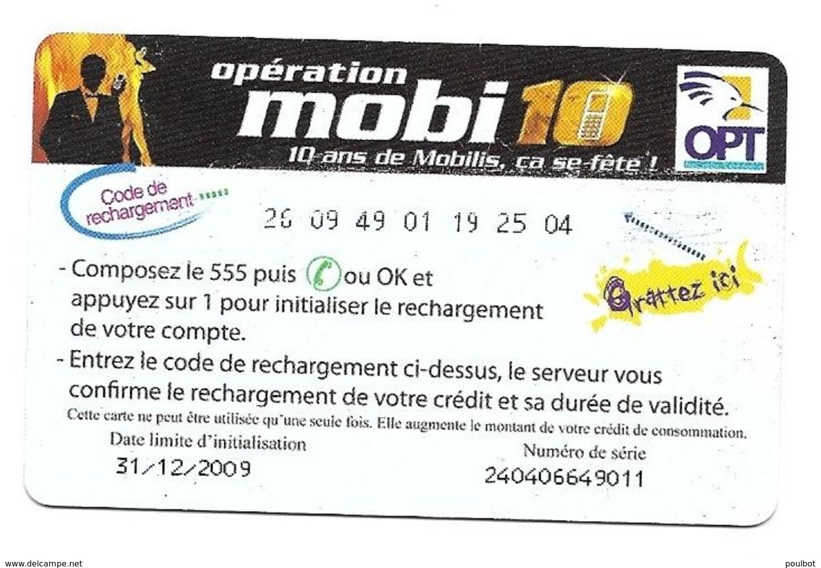 OPT Nouvelle Calédonie Liberté 1000  Opération Mobi10 - Autres & Non Classés