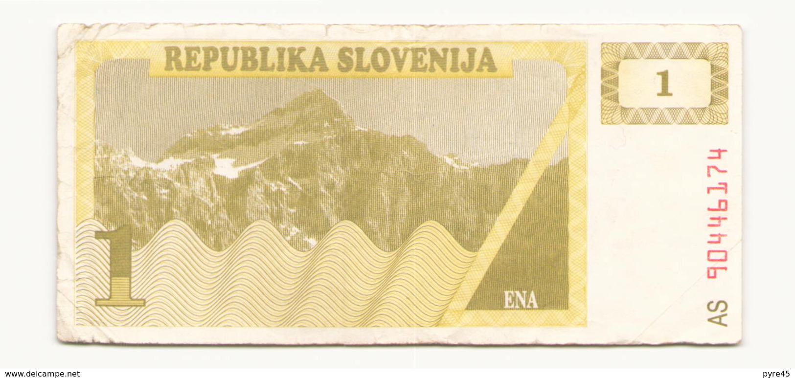 Slovénie Billet De 1 Tolar - Slovénie