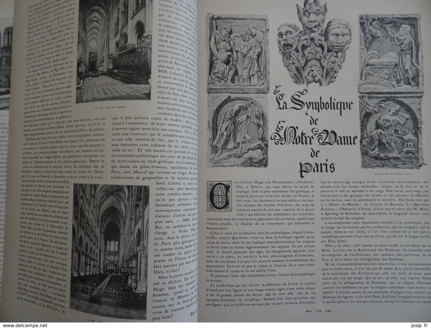 REVUE LE TOUR DE FRANCE N°14 (15/04/1905) NOTRE-DAME DE PARIS- LA SYMBOLIQUE (LES GERGOUILLES)- CANIGOU- PASSION À NANCY - Géographie