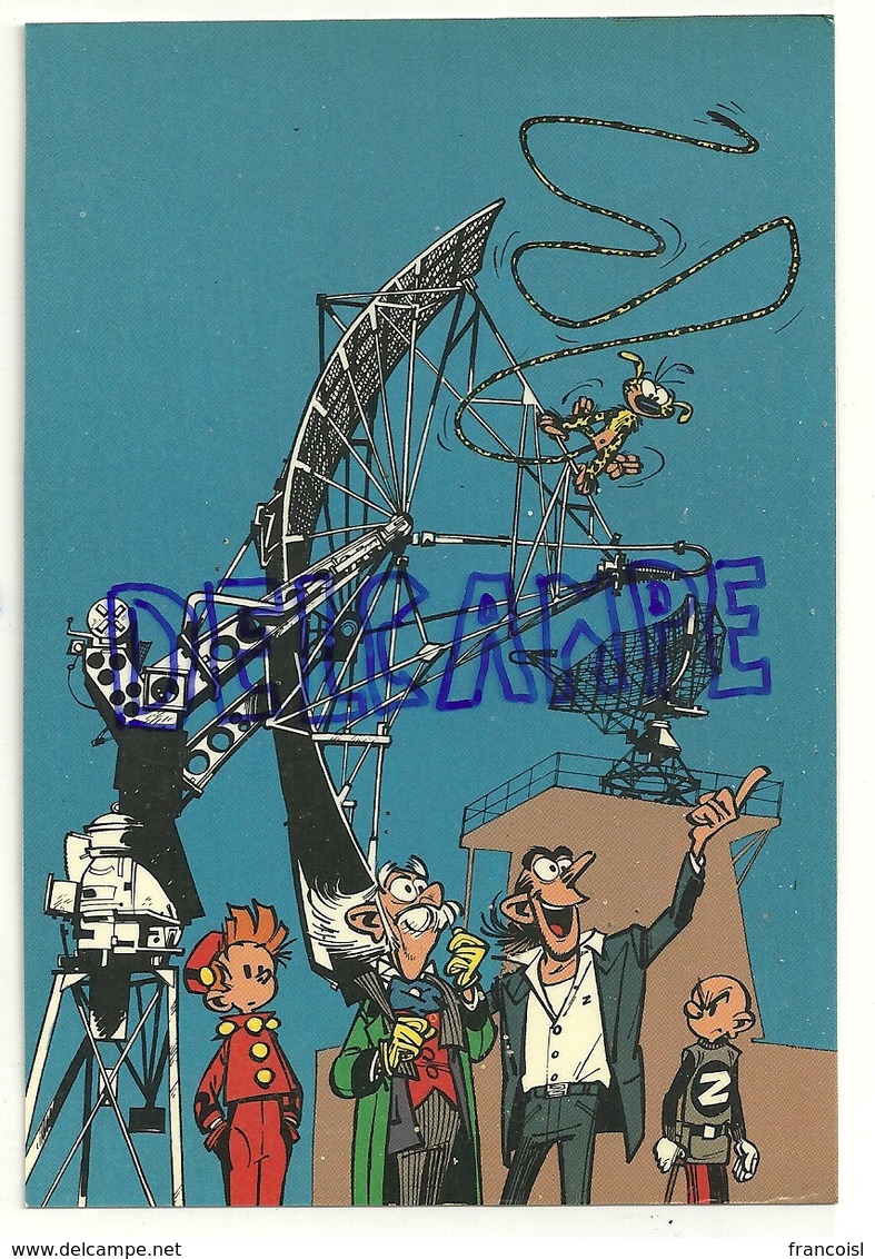 Trésors Du Journal De Spirou. Carte Postale N° 57. Spirou Et Fantasio Marsupilami Antenne Z - Stripverhalen