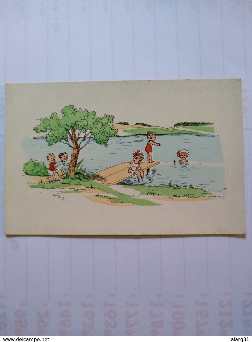 Jack Number Artist  Children Summer Scene Seaside Beach - Number, Jack