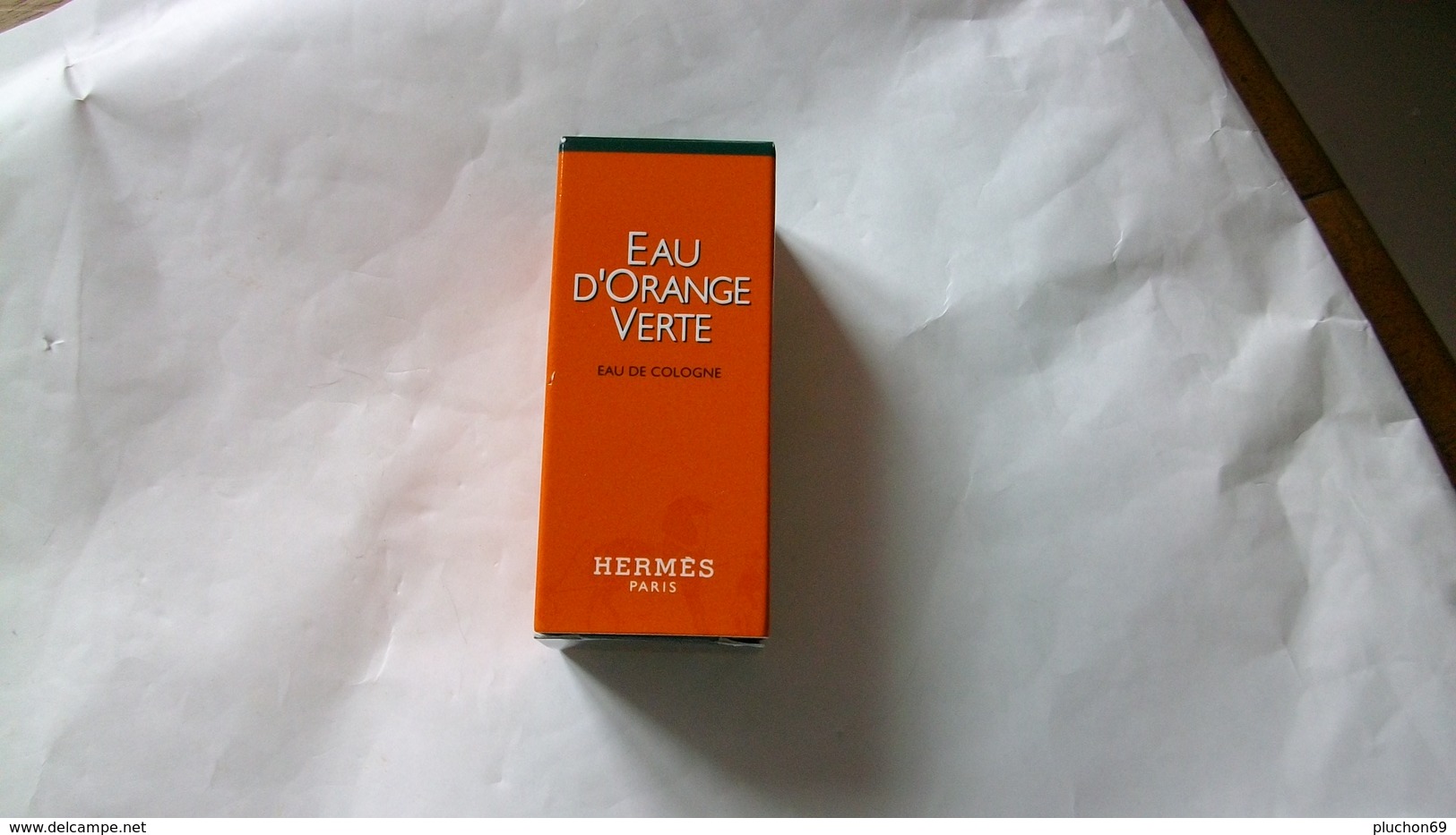 Boite Vide De Miniature Hermès Eau D'Orange Verte - Non Classés