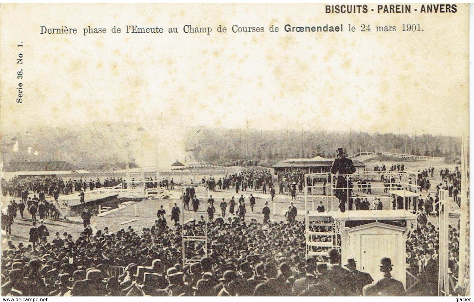 Dernière Phase De L'Emeute Au Champ De Courses De GROENENDAEL ( Hoeilaart ) Le 24 Mars 1901 - Hoeilaart