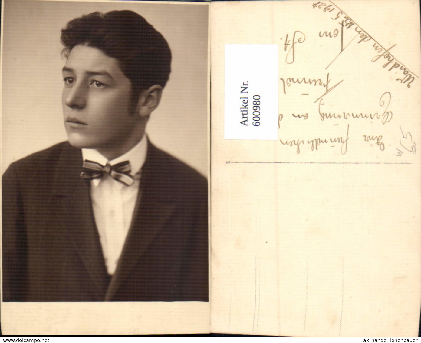 600980,Foto Ak Mann Portrait Waidhofen 1927 - Männer