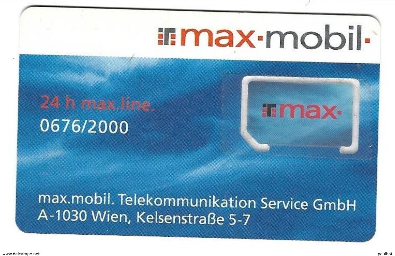 Autriche Carte Sim Gsm Max - Mobil - Autriche