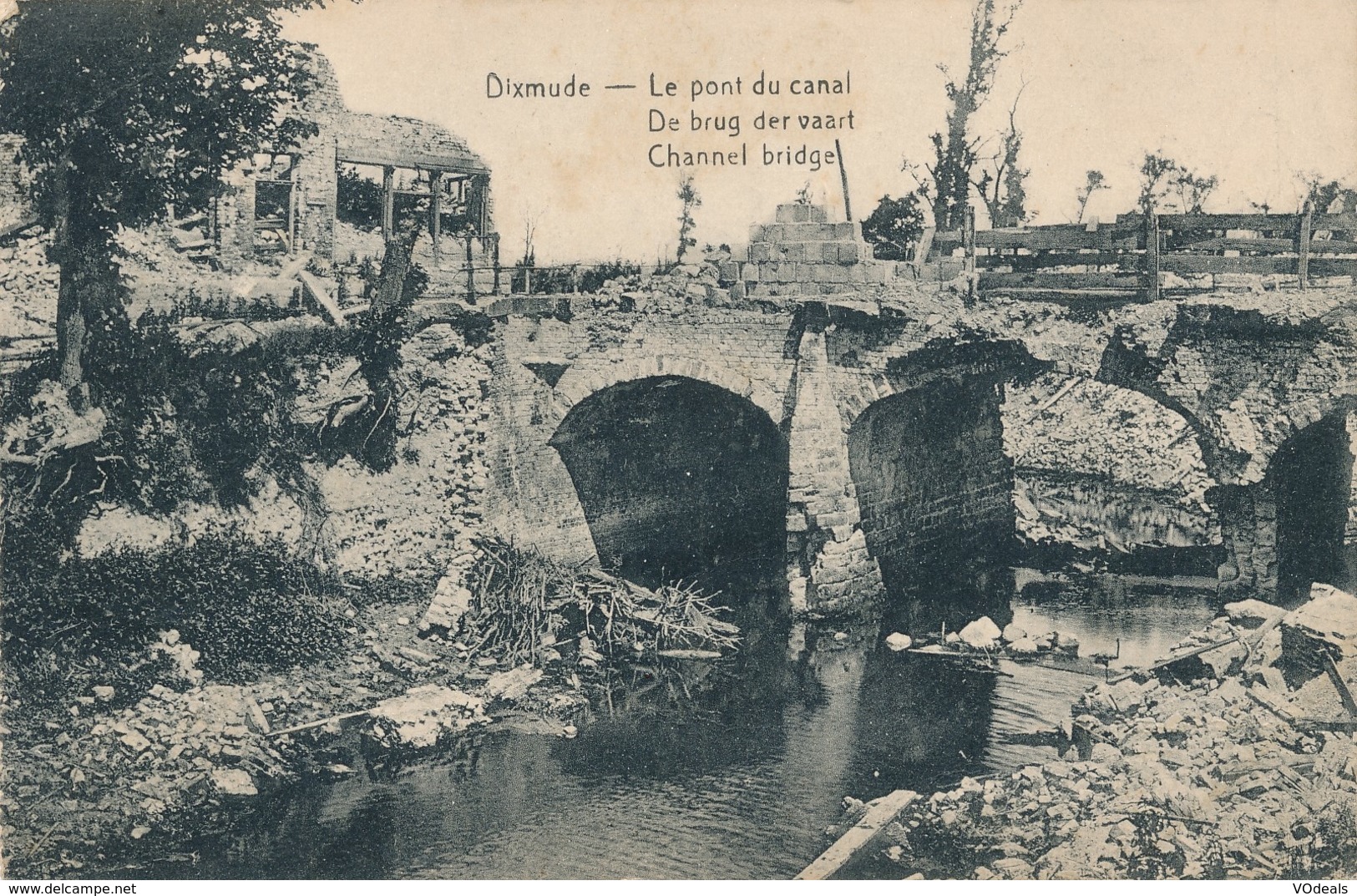 CPA - Belgique -  Diksmuide - Le Pont Du Canal - Diksmuide