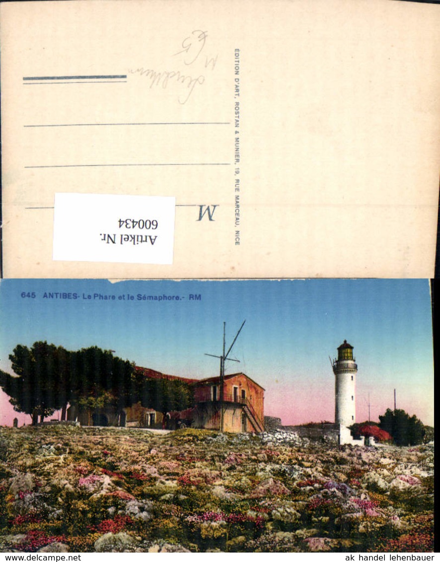 600434,Leuchtturm Antibes Le Phare Et Le Semaphore - Leuchttürme