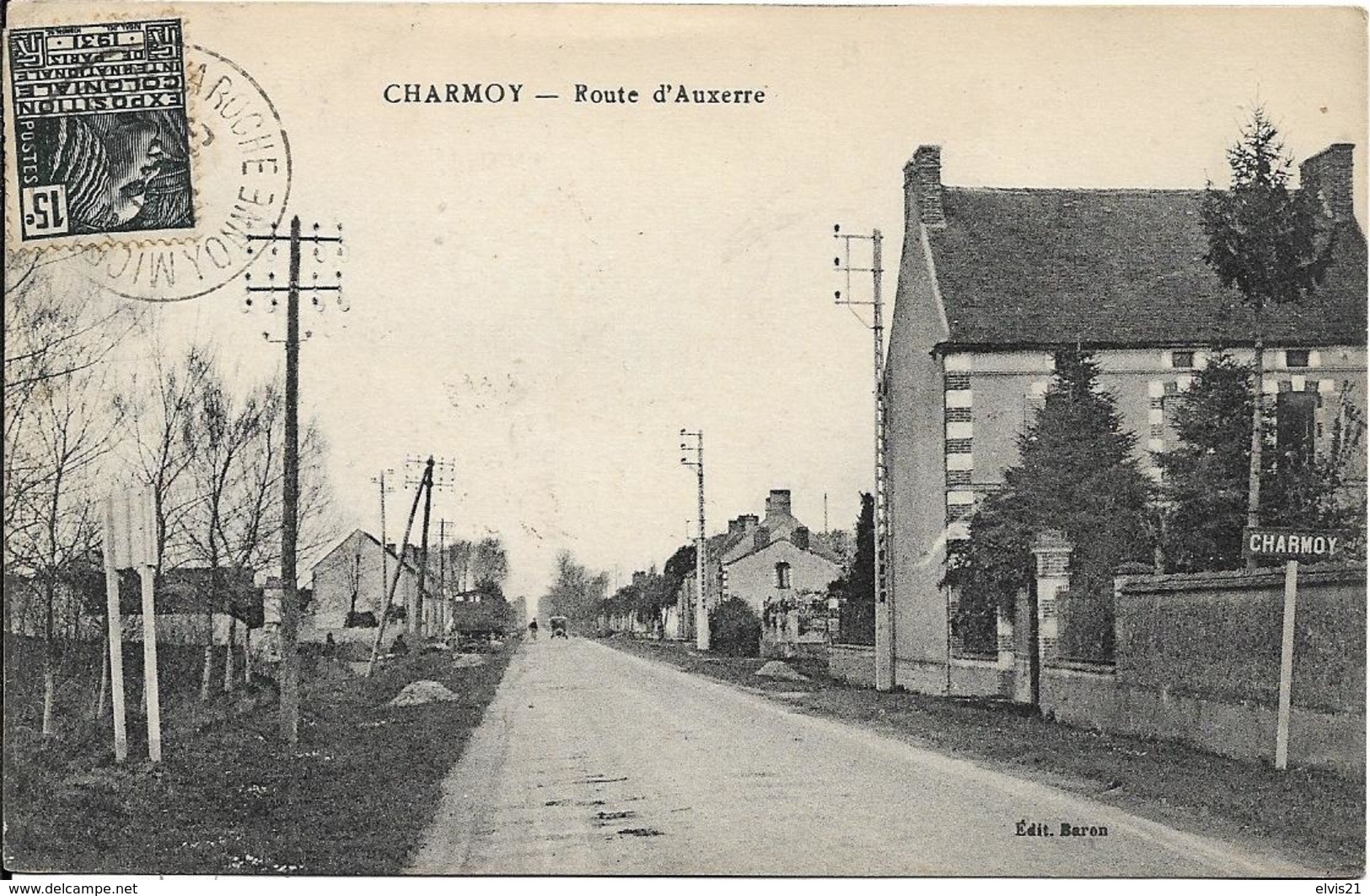 CHARMOY Route D' Auxerre - Charmoy